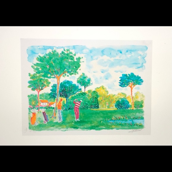 Jean-Claude Picot Seriolithograph “The Pitch”